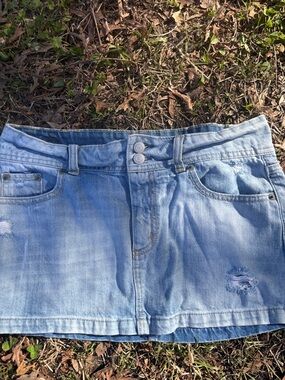 American Eagle Outfitters Light Blue Denim Skirt